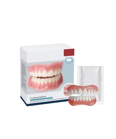 Rapid Smile Denture Reline Set - Upper and Lower Dentures Set Rapid Smile Moldable False Teeth Fast to Install Durable Fit 2025 Easy to Use