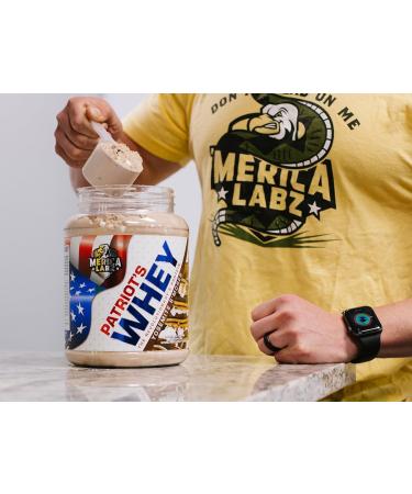 Merica Labz Patriot's Whey - 25G Protein Per Serving Double Stuffed 25 Servings - Revolutionary Protein Powder for Optimal Health - Buy Online on GoSupps.com