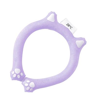 Neck Cooling Ring Cooling Gel Neck Ring PVC Hands for Indoor for Kids (Purple)