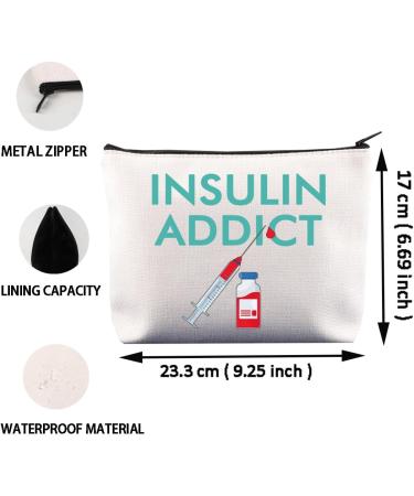 CENWA Diabetes Insulin Makeup Bag | Diabetic Supply Zipper Pouch | Ideal Diabetes Awareness Gift for Insulin Addicts - Buy Online on GoSupps.com