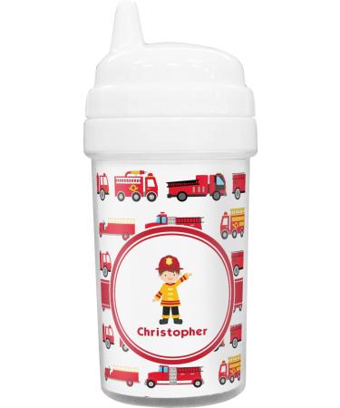 RNK Shops Firetrucks Toddler Sippy Cup (Personalized)