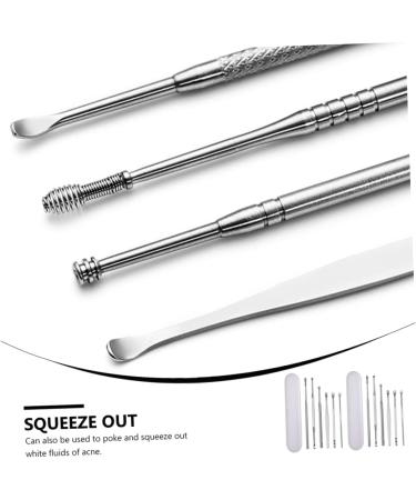 FOMIYES Ear Picking Tool Set - Stainless Steel Ear Wax Remover Ear Cleaner Kit for Adults & Kids Double-Headed Ear Spoon 11.7cm - International Shipping Available - Buy Online on GoSupps.com