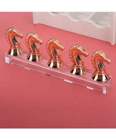 Nail Horse Head Display Stand - Exquisite ABS Nail Practice Rack for Manicure Shop (Rose Gold) | International Shipping Available - Buy Online on GoSupps.com