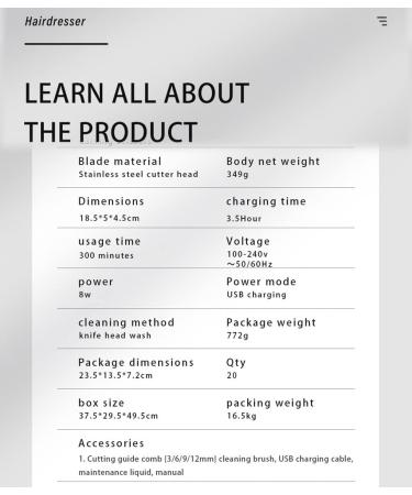 Buy Retro Rechargeable Hair Clippers with LCD Display - Premium Brass Hair Salon Trimmer for Professional Use - Buy Online on GoSupps.com