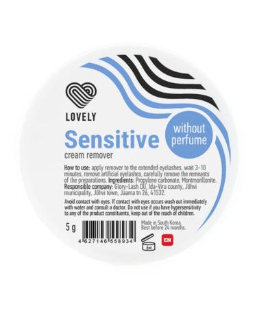 Lovely lash cream remover sensitive for eyelash extensions fragrance: odorless |Eyeline remover scream for gentle fast & gentle removal of eyelash extensions & eyelash glue