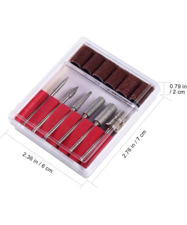 Housoutil 2 Sets Nail Grinding Head Acrylic Nails Nail Drill Sanding Bands Stainless Steel Candy Hair Bow Manicure Tools Incra Tools Manicure Drill Corundum Drill Set 7x6x2cm Assorted Color - Buy Online on GoSupps.com