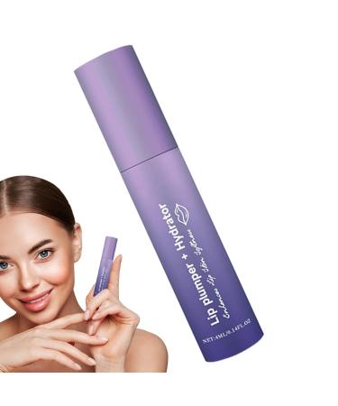 Lip plumper moisturizing lip balm - 4 ml lip filler dry balm with straw-like texture | Tinted lipstick lightweight moisturizer and Gercot