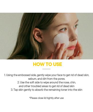 Honey-C Pad One Step Mild Skin Care 60 Pads: Daily Toner for Skin Moisturizing & Brightening - Hypoallergenic Korean Skincare - Buy Online on GoSupps.com