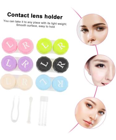 Partykindom Contact Lens Case Set | 2 Boxes Travel Kit for Colored Lenses | Eye Care Holder - Sweet Fall Design - Buy Online on GoSupps.com