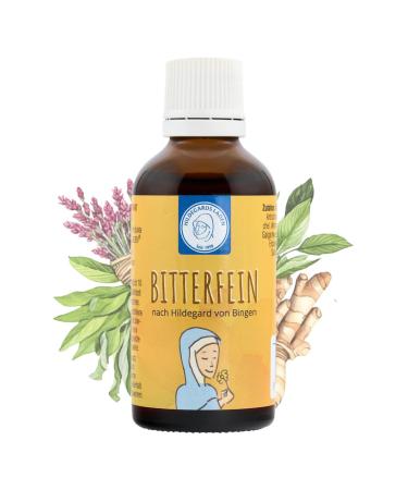 Bitterfein - herbal bites |Hildegard von Bingen |Bitter fabrics from 17 plants |Before every meal |50ml concentrate for approx. 30 days - Buy Online on GoSupps.com