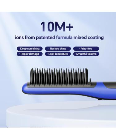 JNLY Hair Straightener Brush | 3 in 1 Ionic Hot Comb | Fast Heating Anti-Scald for Frizz-Free Hair | Perfect for Home & Salon Use - Buy Online on GoSupps.com