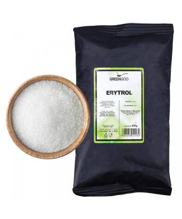 GREENGOO Erythritol, Natural Sugar Substitute Zero Calorie Sweetener 800g | Erythritol - Sugar Free 0 kcal, 100% NATURAL | Vegan, Gluten Free & Caries Free, Calorie Free Light Sugar