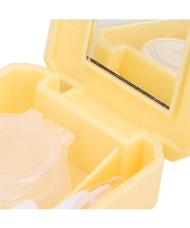 Anggrek Portable Contact Lens Kit with Cleaner | Travel Case & Applicator Rod - Yellow & Orange - Buy Online on GoSupps.com