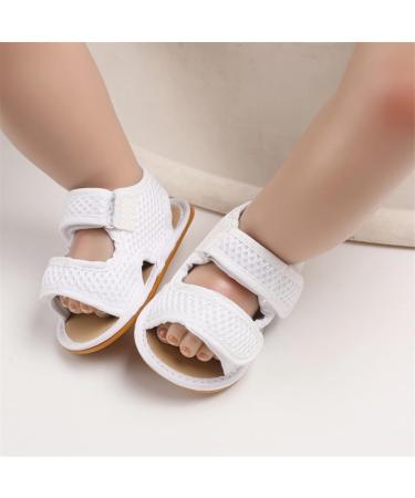RVROVIC Baby Sandals | Soft Anti-Slip Summer Shoes for Toddlers | Size 12-18 Months | White - Buy Online on GoSupps.com