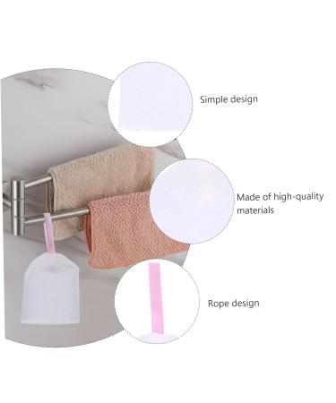 FRCOLOR 9 Pcs Foaming Net Soap Sack | Exfoliating Soap Holder & Travel Bag | Natural Frosted Soap Saver | 11x8.5cm - Buy Online on GoSupps.com