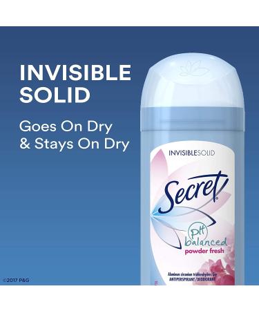Secret Deodorant Powder Fresh Solid 2.6oz Twin Pack - 2 Pack Value Bundle - Buy Online on GoSupps.com