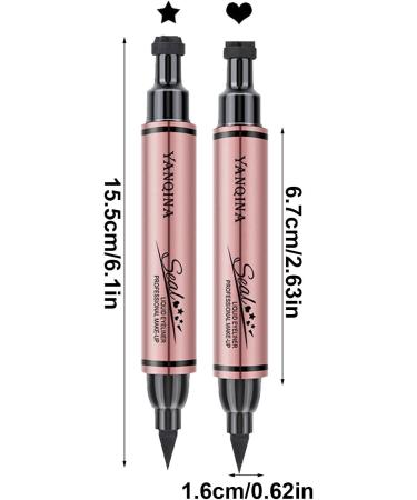 Star Stamp Eye Liner The Quick Flick Eye Liner Stamp Waterproof Stamp Eye Liner Soft Sponge Head Wing Eye Liner Stamp for All Kinds of Eye Makeup - Buy Online on GoSupps.com