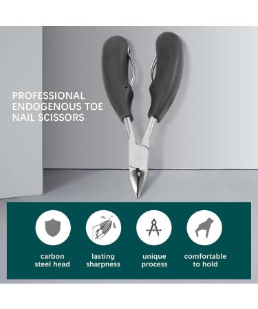 Geynutaly 4 Pcs Toenail Clippers Thick & Ingrown Toe Nail Clippers for Men & Seniors Pedicure Clippers Toenail Cutters - Buy Online on GoSupps.com