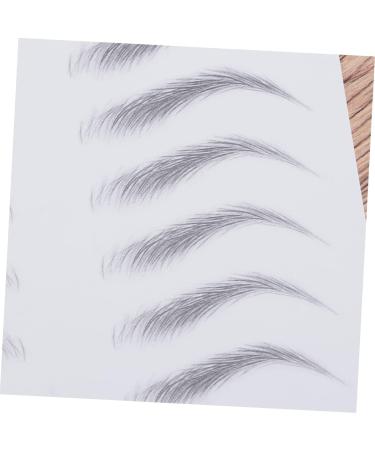 POPETPOP 6 Pcs 3d Eyebrow Stickers Eye Brow Shaping Kit Hair Like Eyebrows Eyebrow Trimming Shaper Miss 1 count (Pack of 1) Blackx3pcs - Buy Online on GoSupps.com