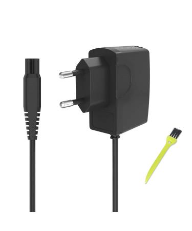 Shaver power supply Sonicare charger 15V 0.5A charging cable compatible with HQ8505 9000 7000 5000 3000 Series AT750 S5050 QT4022 PT860 Aquatouch charging cable Shaver sonicare Charger for AT891 AT893 AT940 charger for Philips At750