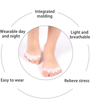 6-Piece Toe Spreader & Hallux Valgus Separator - Silicon Hammer Toe Straightener for Effective Correction & Treatment - Buy Online on GoSupps.com