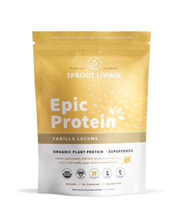 Sprout Living Epic Protein Organic Plant Protein + Superfoods Vanilla Lucuma 1 lb (455 g)