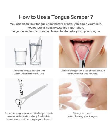 Premium Surgical Stainless Steel Tongue Scraper | Reduce Bad Breath & Enhance Oral Hygiene | 1PC Tongue Cleaner with Case - Buy Online on GoSupps.com