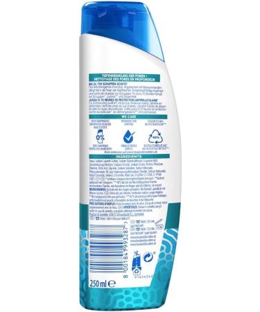  Head & Shoulders Head & Shoulders Deep Clean Anti-Dandruff Detox Scalp Shampoo with Marine Minerals 72-Hour Protection Against Dandruff Itch and Dryness 250ml - Buy Online on GoSupps.com