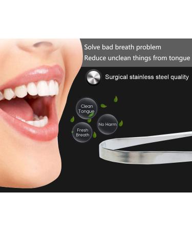 Buy Tongue Cleaner 4 Pack - Stainless Steel Fresh Breath Scraper Set for Optimal Oral Care | International Shipping Available - Buy Online on GoSupps.com