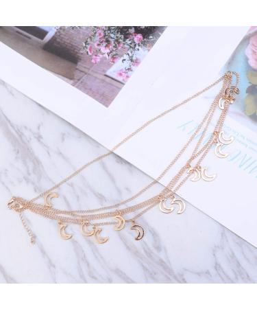 Beaupretty Moon Head Chains Jewelry | Boho Festival Hair Headband & Forehead Chain - International Shipping - Buy Online on GoSupps.com