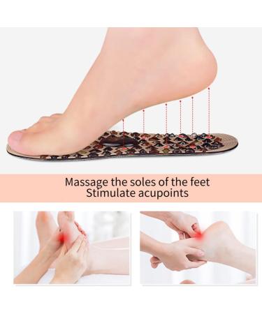 Foot Massage Insoles - Cobblestone Acupressure Reflexology Therapy Insoles for Men & Women | Comfort & Decompression - Buy Online on GoSupps.com