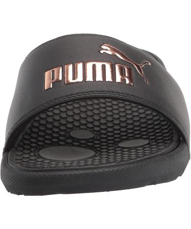 PUMA Women's Cool Cat Bold Slide Sandal 8 - Puma Black-Rose Gold | Stylish Summer Footwear - Buy Online on GoSupps.com