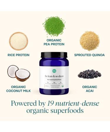 Ora Organic Vanilla Chai Vegan Protein Powder - 21g Plant Based Protein for Women and Men | Keto, Paleo, Dairy-Free, Soy-Free | Gluten-Free | 20 Servings - Buy Online on GoSupps.com