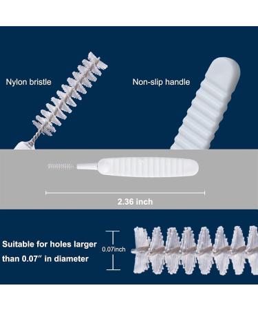 TRUSTTWO 10pcs Small Drain Hole Cleaner Shower Nozzle Cleaning Brush Nylon Brush Anti-Clogging Pore Gap Hole Compatible with Bathroom Mobile Phone The New - Buy Online on GoSupps.com
