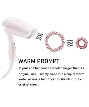 17 Pack Spiral Hair Ties for Women & Girls - Multi Color Hair Scrunchies & Accessories - Buy Online on GoSupps.com
