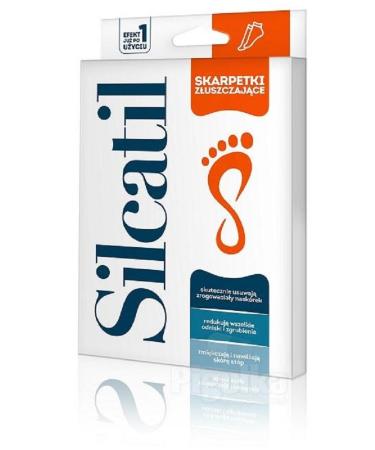 SILCATIL exfoliating SOCKS callus & hard skin remover foot mask Peel Away Calluses and Dead Skin