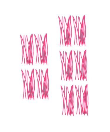 FOMIYES 5sets Perm Tools Curling Wand Hair Rollers Crimper Hair Tool Hair Curler Perm Rods Rosy 20pcs*5