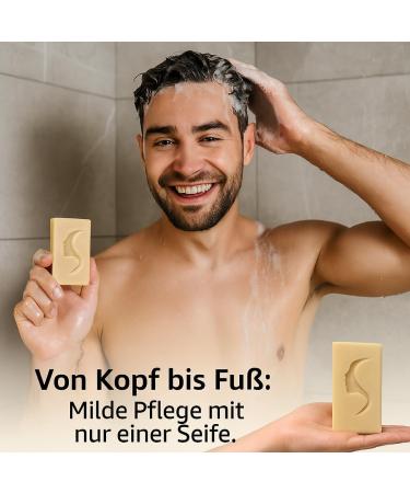  Skineco Goat Milk Soap with Brewer's Yeast - Natural Handmade Cosmetic - Firm Shampoo - Gentle Cleansing for Sensitive Scalp - Hair Soap - Free - 3 Pack - Buy Online on GoSupps.com