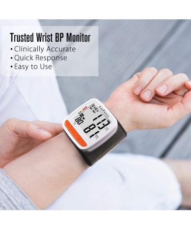 LotFancy Wrist Blood Pressure Monitor with Adjustable Cuff | 2 Users | 180 Reading Memory | Automatic Digital BP Monitor with Irregular Heartbeat Detector - Buy Online on GoSupps.com