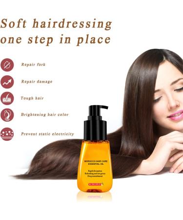 70ml Anti-Frizz Serum for Dry Hair Natural Hair Care Essential Oil to Reduce Dry Hair Fast Absorbing and Non-Greasy. - Buy Online on GoSupps.com