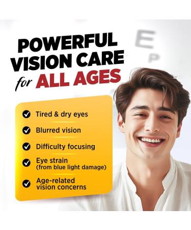 LABO Nutrition VisionREGAIN Eye Vitamin Beyond AREDS 2 Formula with Lutein Zeaxanthin Saffron Extract Blueberry for Macular and Retinal Health Eye Fatigue Night Vision Support 60 Counts - Buy Online on GoSupps.com