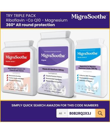 Premium Vitamin B2 Riboflavin 400mg Capsules for Migraine Support & Energy - Vegan Formula, UK Made - 90 Count - Buy Online on GoSupps.com
