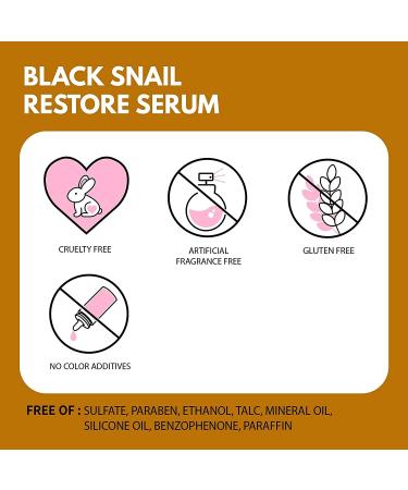 iUNIK Black Snail Restore Serum 1.71 fl oz - Revitalize & Hydrate Skin - Buy Online on GoSupps.com