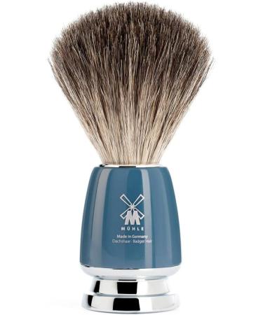 M HLE Rytmo Shaving Set - Gillette-Compatible Razor Pure Badger Hair Brush & Petrol Resin Handle | International Shipping Available - Buy Online on GoSupps.com