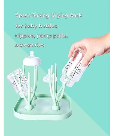 Alices Baby Bottle Drying Rack High Capacity Bottle Dryer Easy Clean Storage Bottle Holder for Bottles Teats Cups Pump Parts and Accessories Green - Buy Online on GoSupps.com