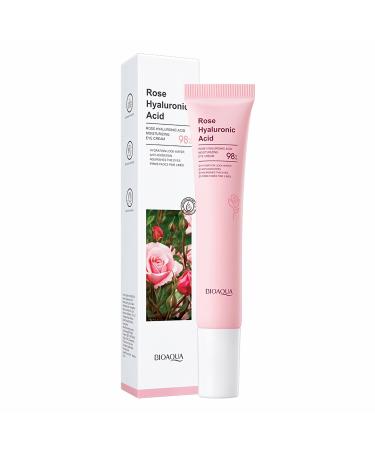 Rose Hyaluronic Acid Eye Cream Anti Aging Under Eye Cream for Dark Circles and Eye Bags Fade Fine Lines Firming and Moisturizing Eye Repair Cream Korean Eye Cream Skincare for All Skin Types- 20g