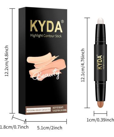 KYDA 6 Color Highlight Concealer Contour Stick 2 in 1 - Set of 3 Body and Face Makeup Sticks for Contouring and Highlighting - Buy Online on GoSupps.com