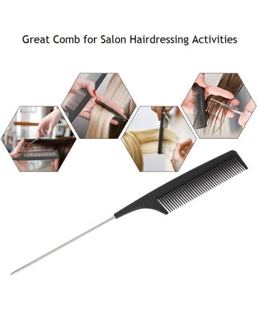 12pcs Hair Sectioning Clips + 1pcs Professional Anti-static Metal Tail Hair Comb Makeup Hairdresser Clips for Styling of Women Girls Hairdressing Salon Tool Set - Buy Online on GoSupps.com