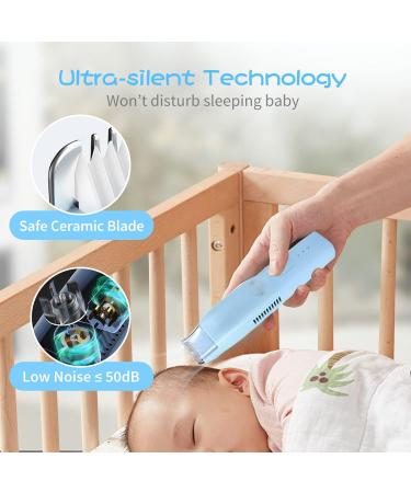 Baby Hair Clippers with Vacuum - Rechargeable & Waterproof Trimmer for Infants, Kids & Newborns | Includes 2 Guide Combs & Haircut Cape - Buy Online on GoSupps.com