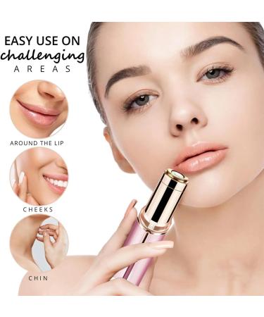 VYESY Lipstick Razor for Women Portable Electric Lipstick Shaver Bikini Trimmer Painless Hair Remover for Face Lips Chin with USB Charging - Buy Online on GoSupps.com